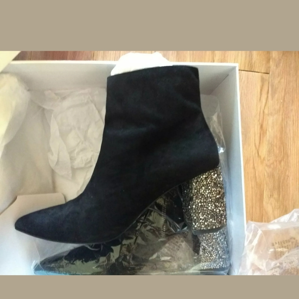 & Other Stories Back Suede Leather Boots Size 38